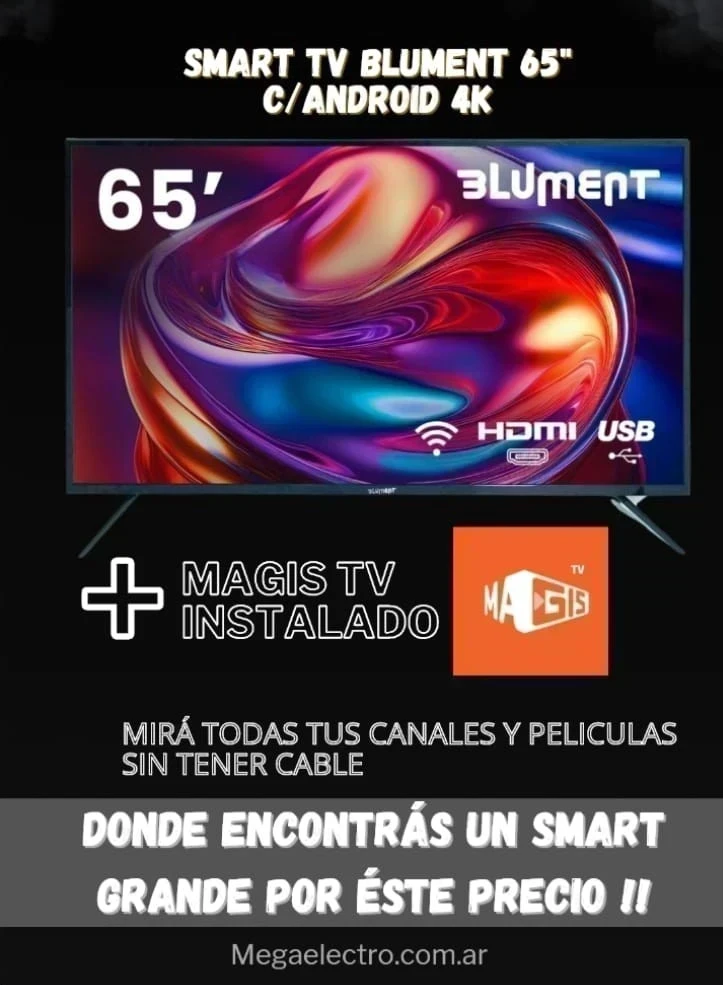 SMART TV BLUMENT 65"