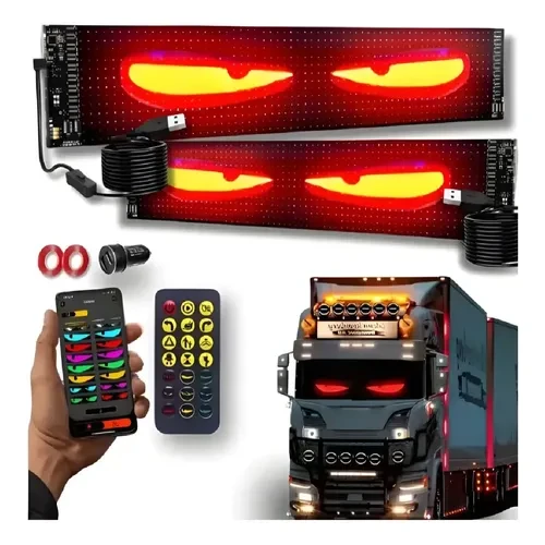 Letrero LED Ojos para camión programable Grande 