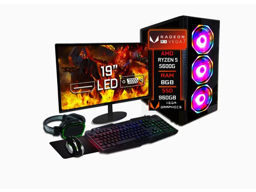PC AMD Ryzen 5 5600G comoleta  2