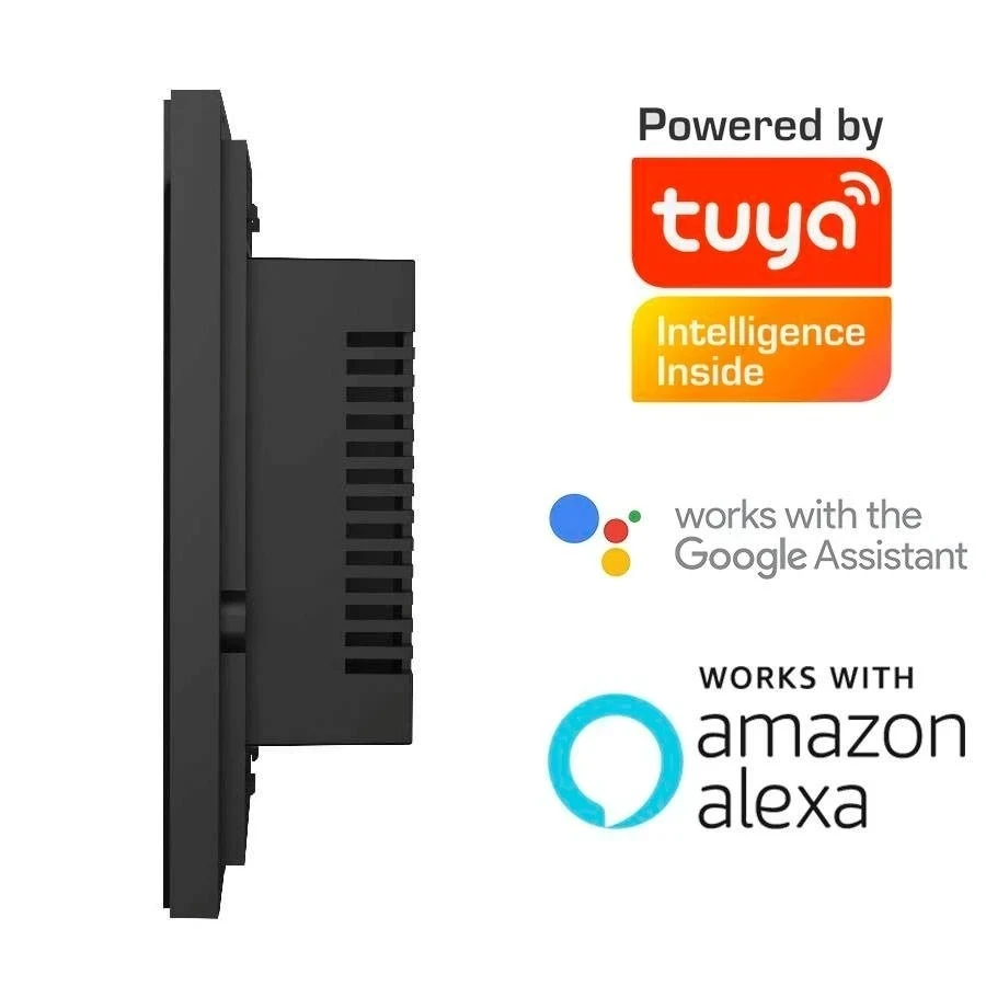 INTERRUPTOR TRIPLE INTELIGENTE WIFI 10A 120VAC COLOR NEGRO S/NEUTRO DEXEL SMART 3