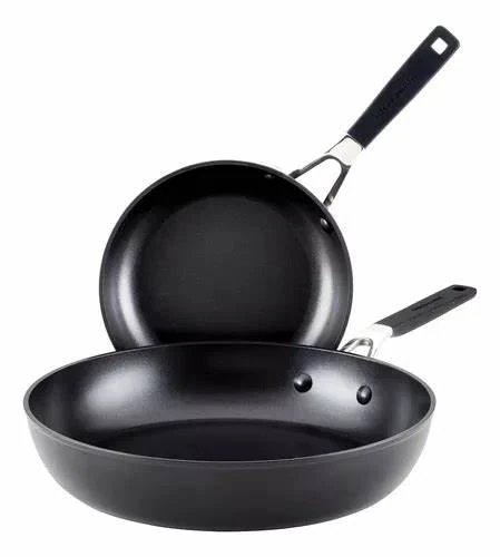 SET 2 SARTENES KITCHENAID ANTIADHERENTE 21CM Y 31CM 84811
