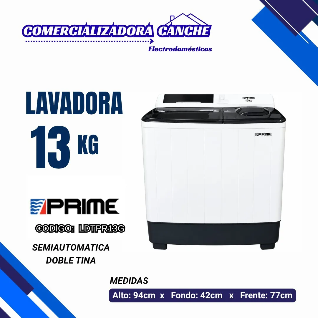LAVADORA 13KG PRIME