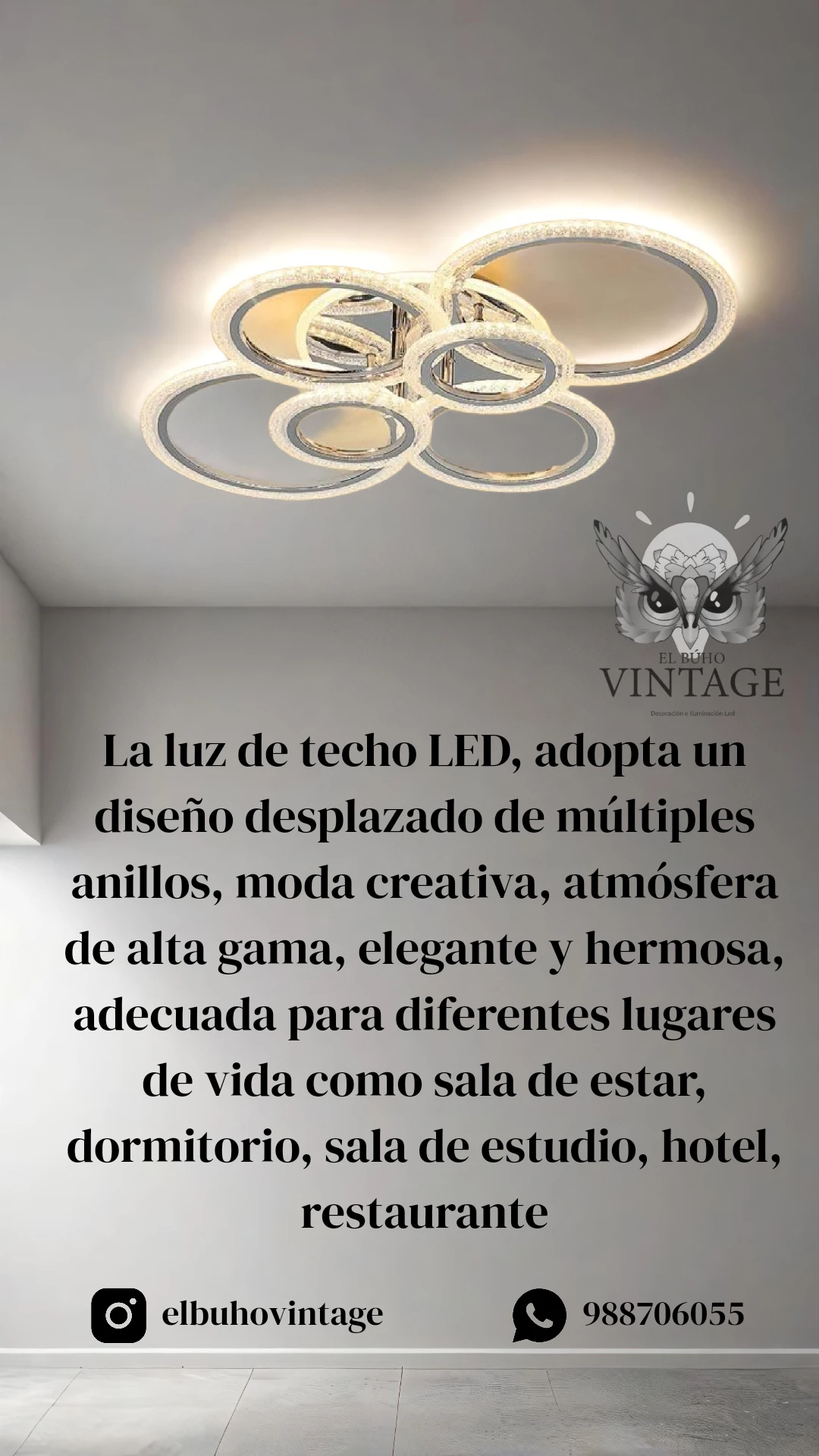 Lámpara de Techo tipo Flor 🌸