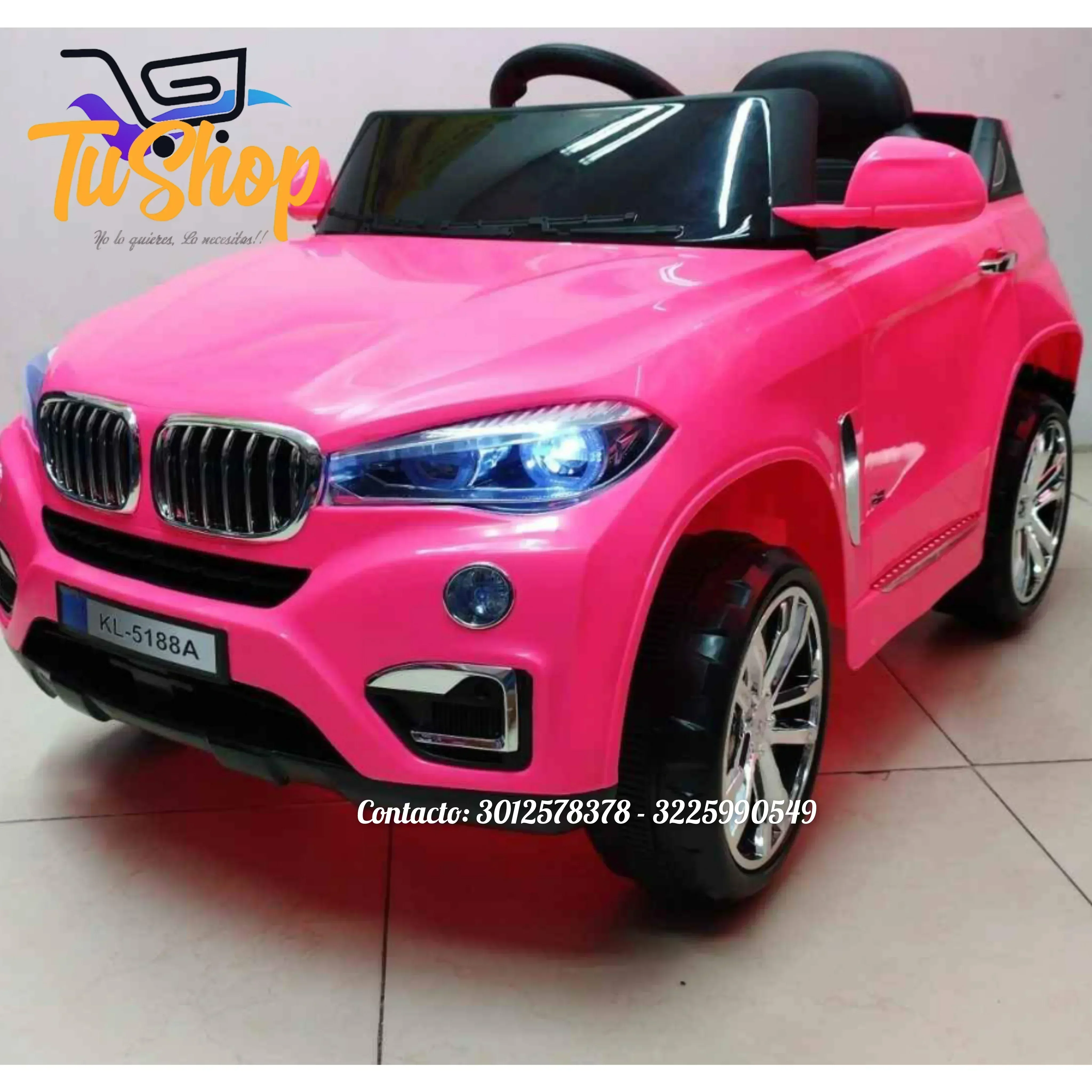 Camioneta X5 Fucsia Rosa  Auto Eléctrico 6 años 