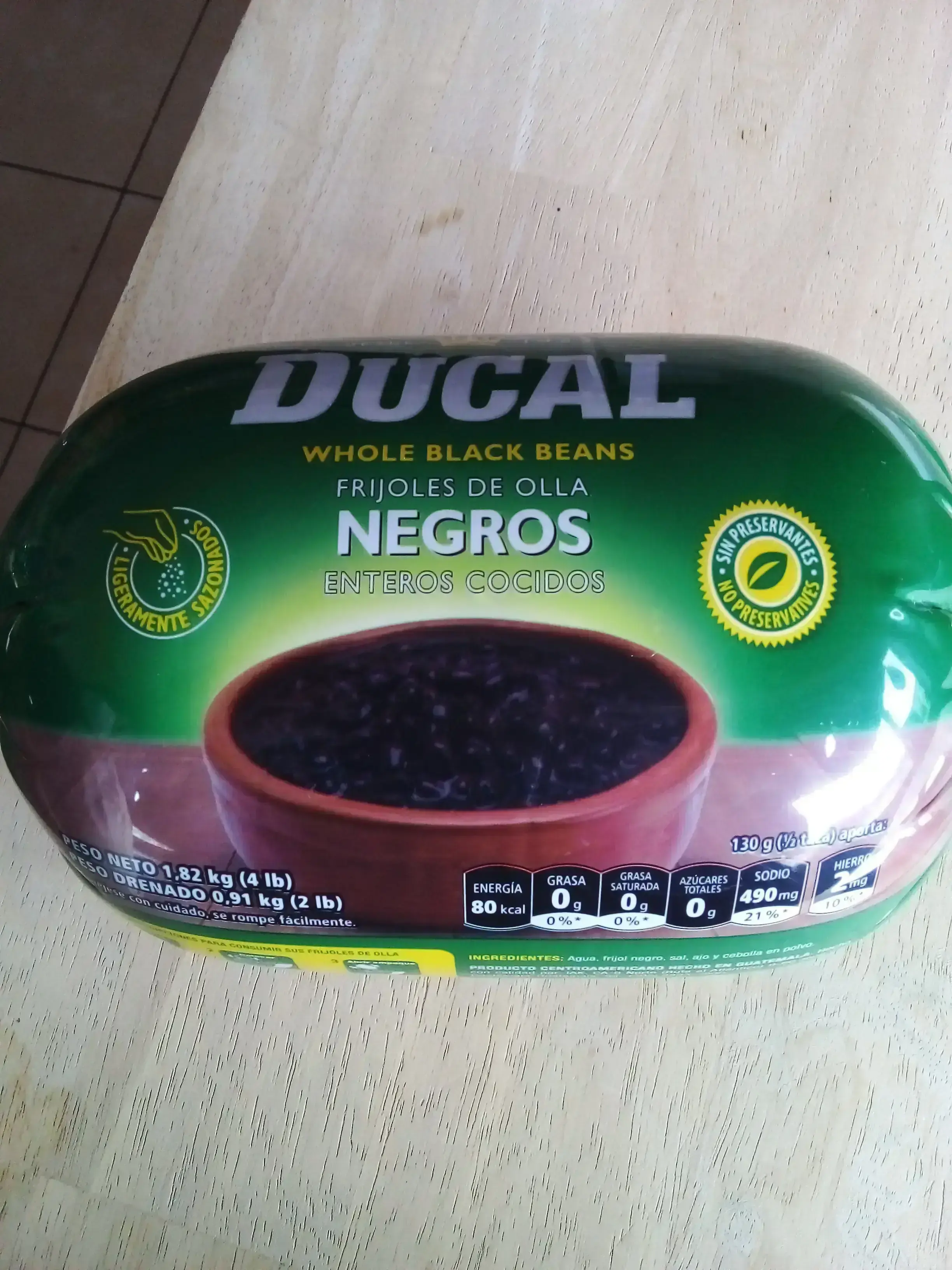 Frijol de olla negros enteros 