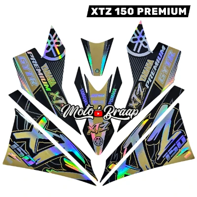 Xtz 150 Calcomanias 2025 Premium Tornasol Arena
