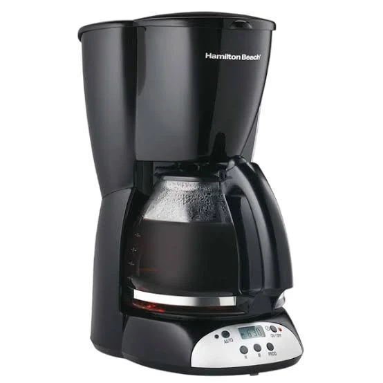 HB Clock Coffeemaker, 49465RG Black
