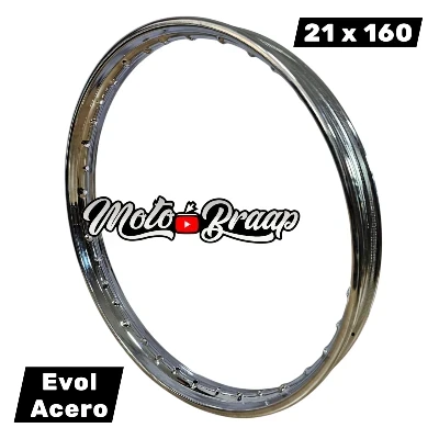 21 x 160 Rin Evol acero cromado 6 cm 36 huecos