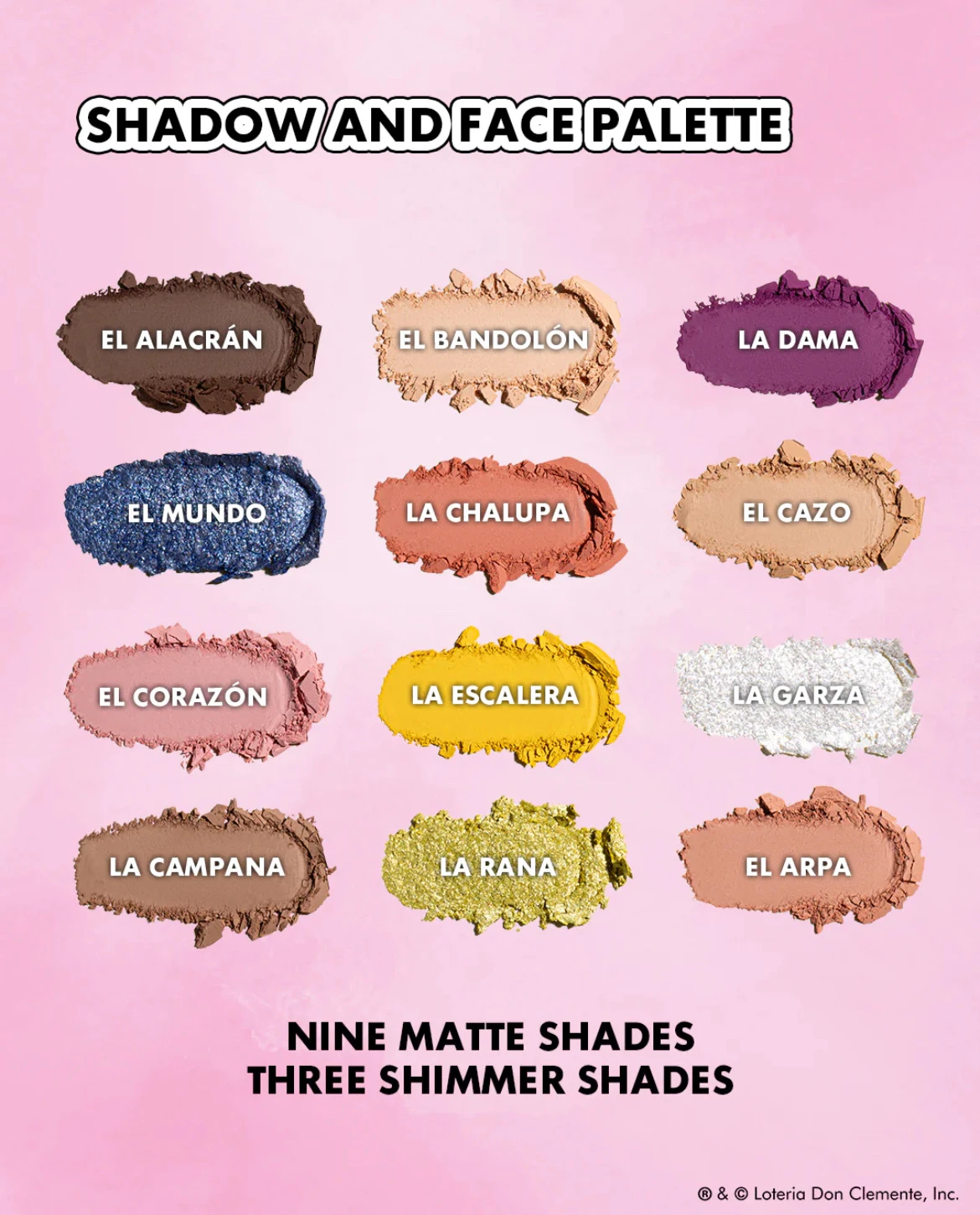 Paleta de loteria BEAUTY CREATIONS 2