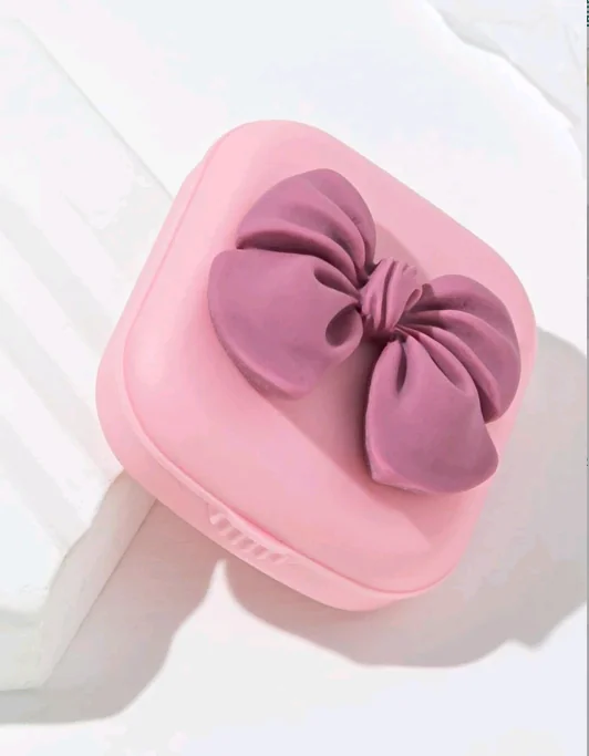 estuche de  moño rosa