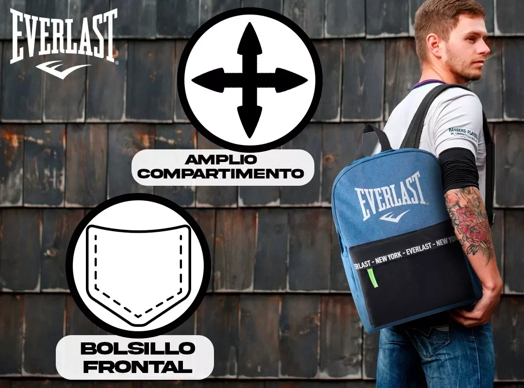 MOCHILA EVERLAST AZUL NEW YORK  2