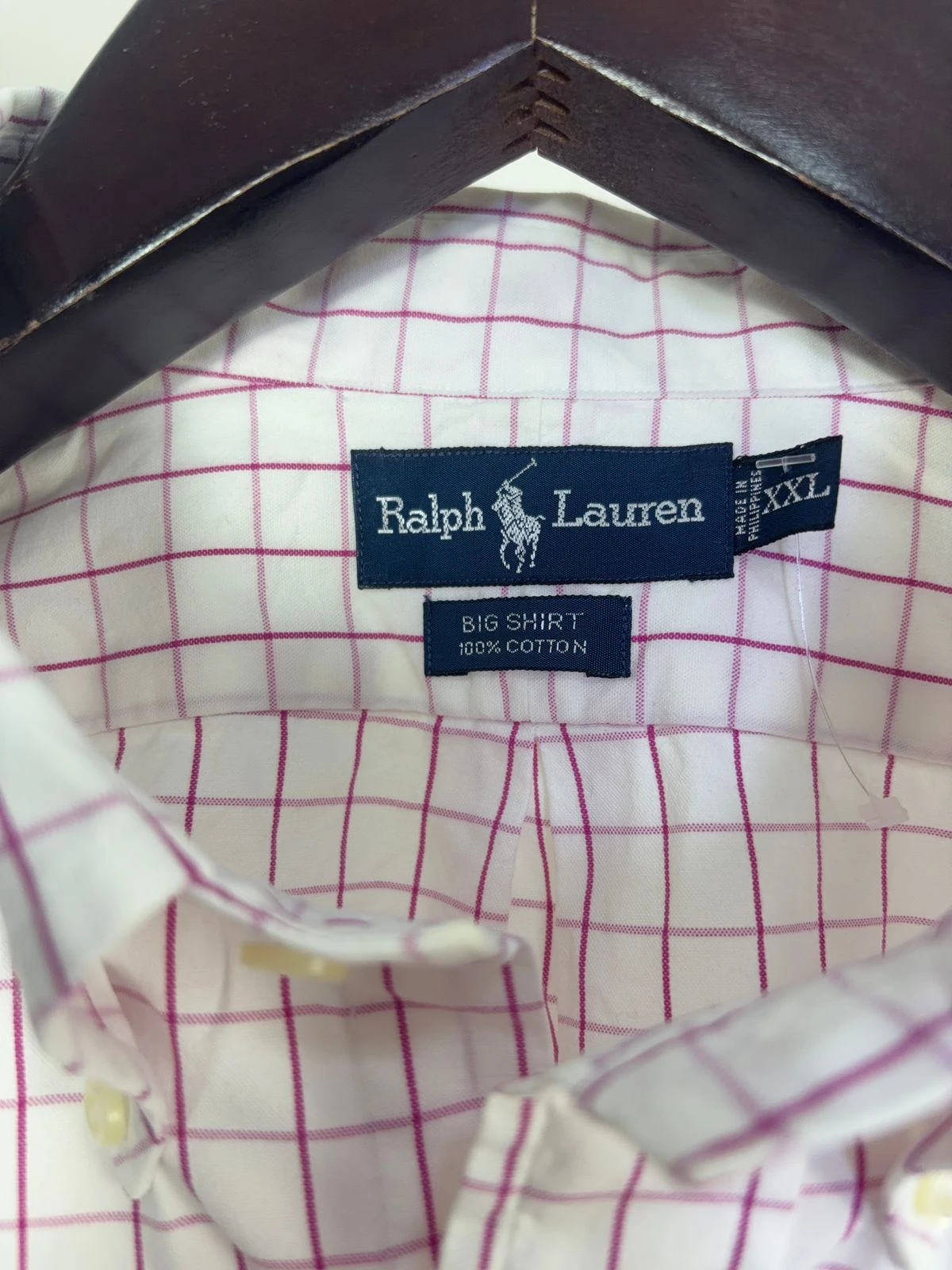 RALPH LAUREN "BIG SHIRT" SHORT SLEEVE CHECK SHIRT 3
