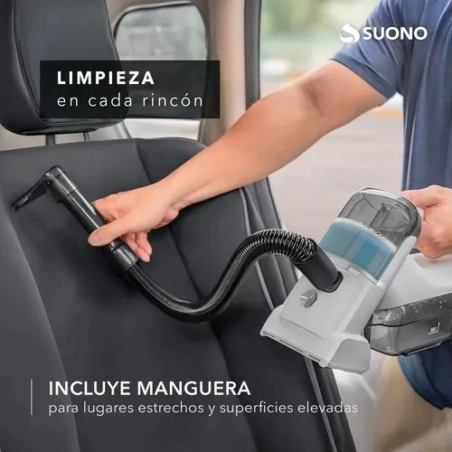 ASPIRADORA DE MANO SUONO LIMPIA TAPIZADOS PORTÁTIL RECARGABLE  6