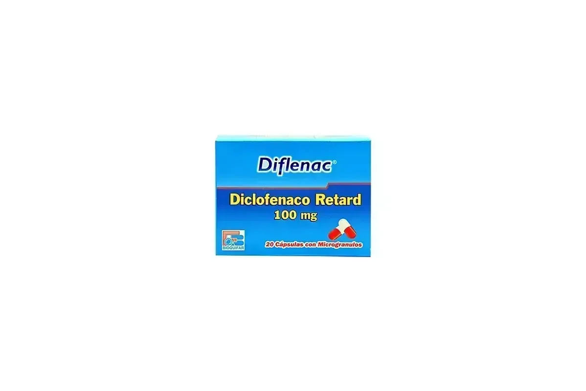 DIFLENAC 100 MG X 20 CAPS DICLOFENACO