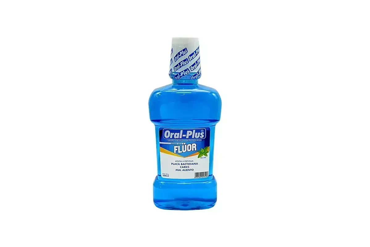 ENJUAGUE BUCAL FLUOR 500 ML ORAL PLUS