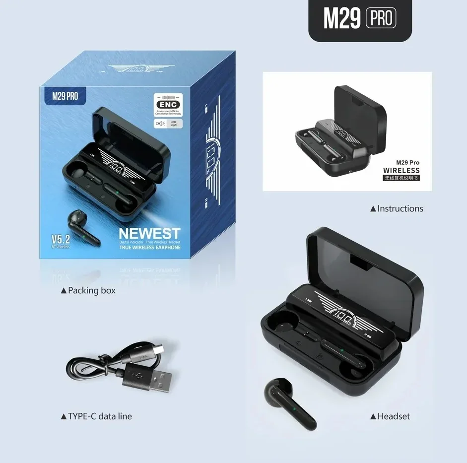 AUDIFONOS M29 PRO  2