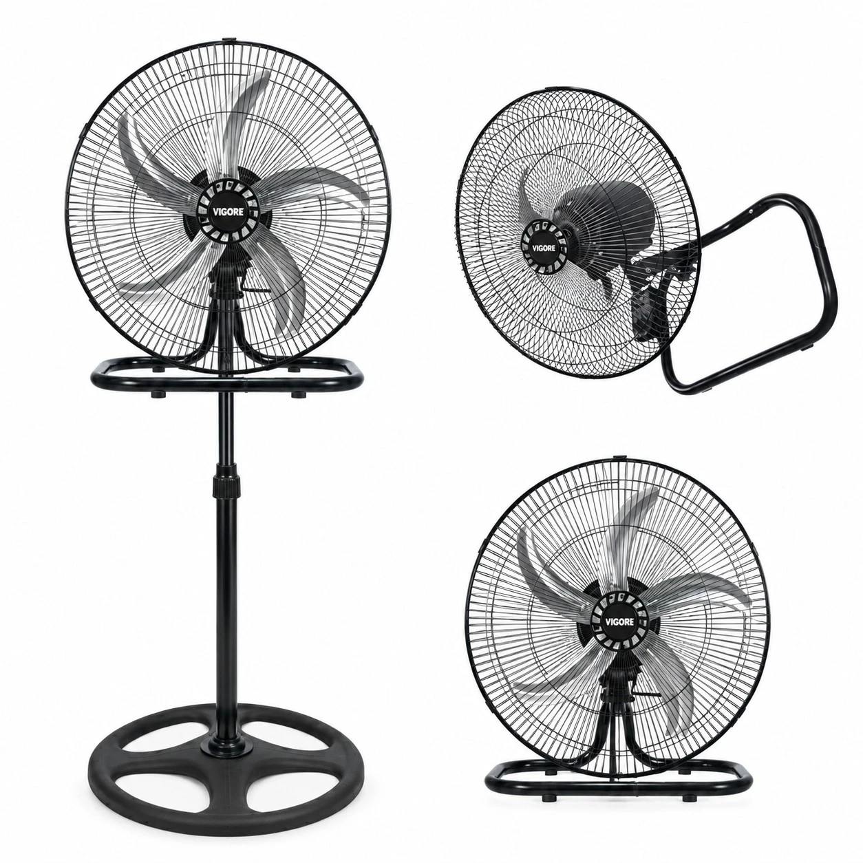 Ventilador Acero inox. 5 Aspas/ 3 en 1/ 18"