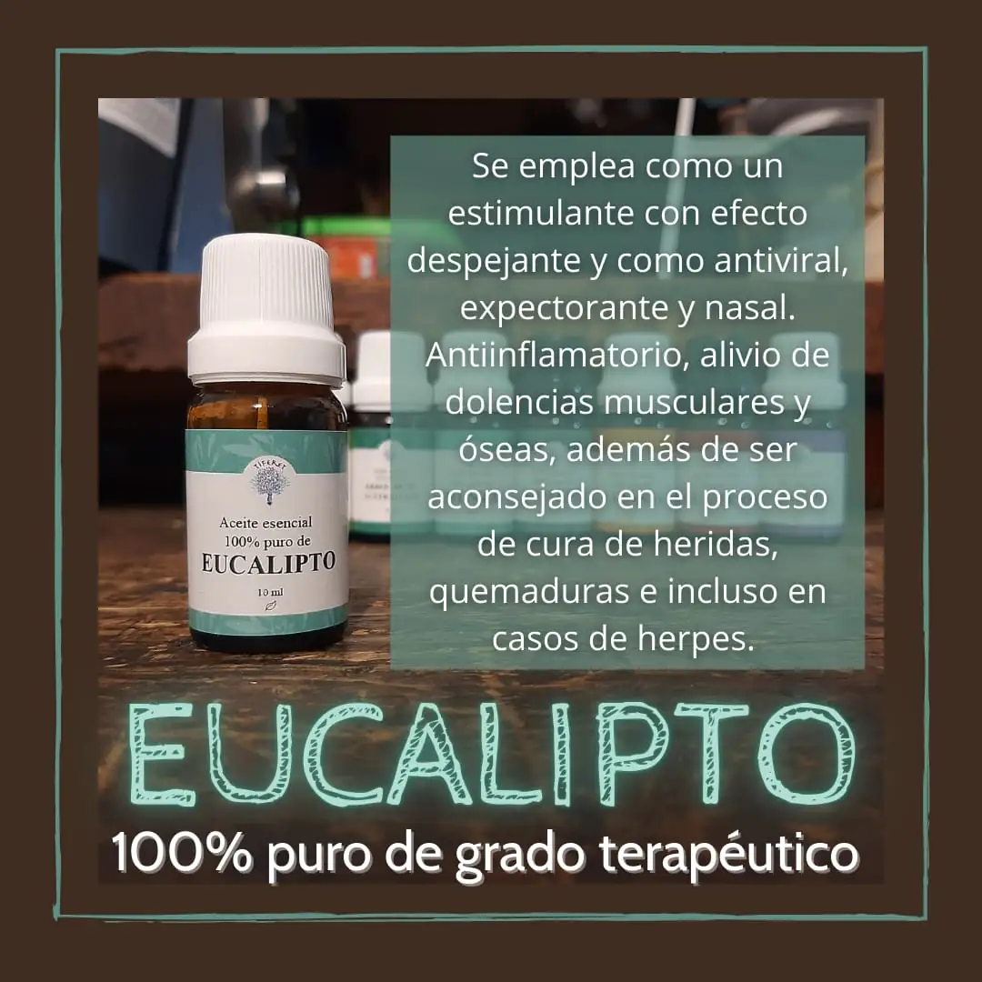 Aceite esencial de Eucalipto 10, 30 y 100 ml