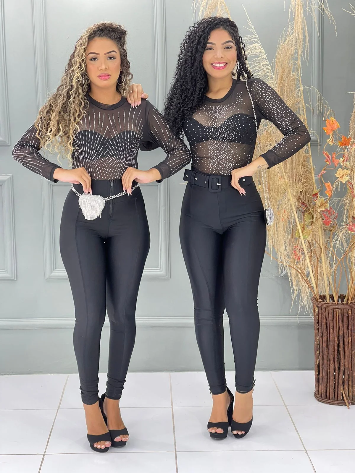 CALÇA PRADA COM CINTO