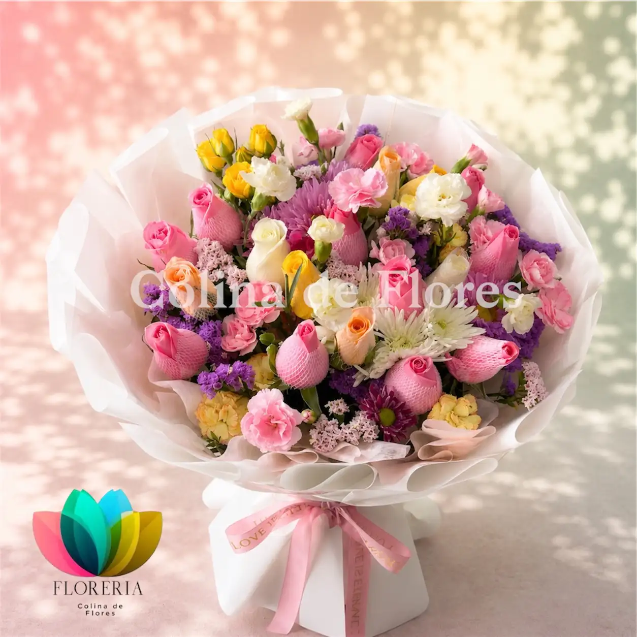 Buquet mix pastel 