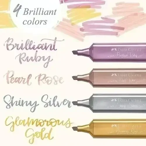 Resaltador Faber Castell Metalizados 2
