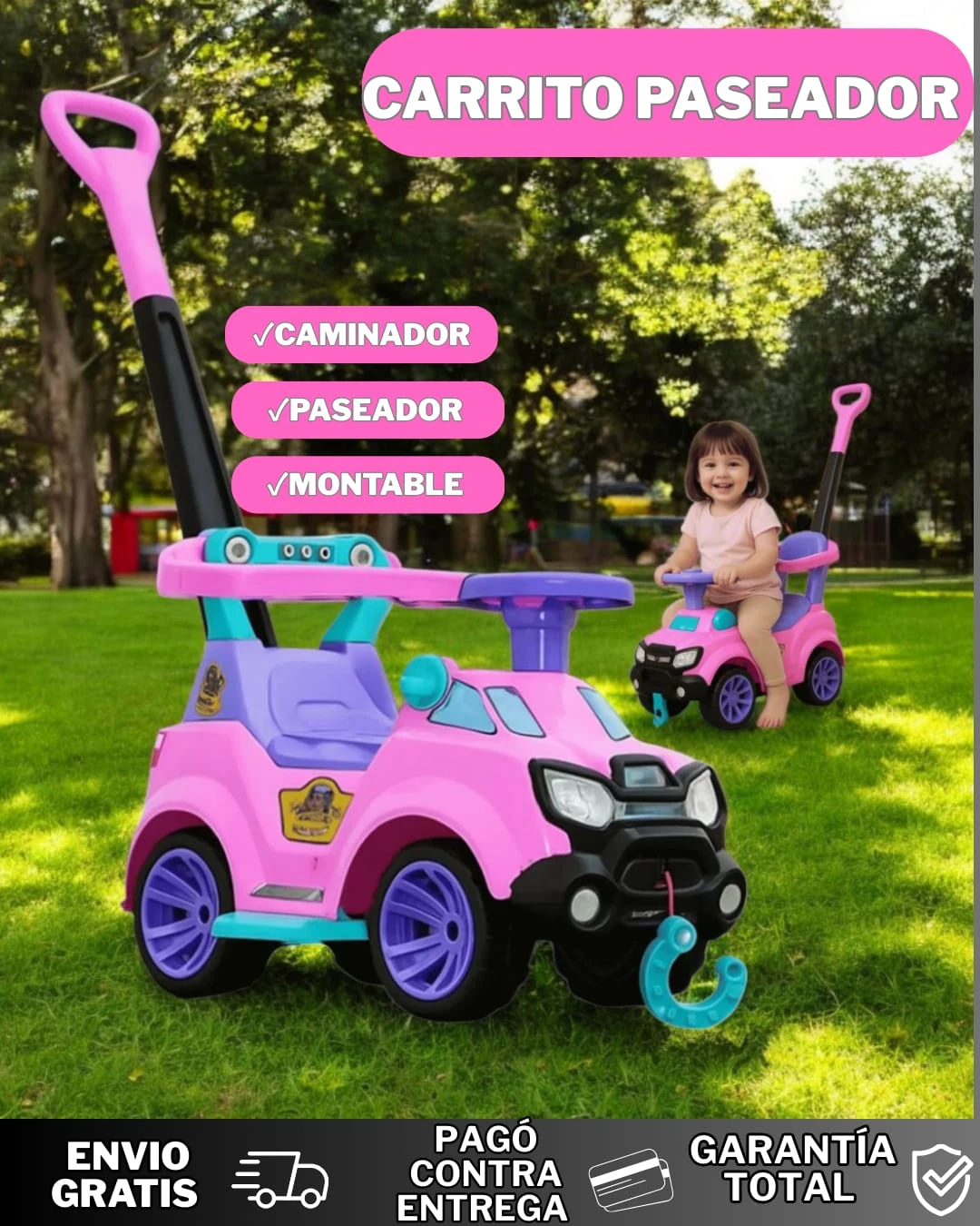 CARRITO PASADOR, CAMINADOR Y MONTABLE  3