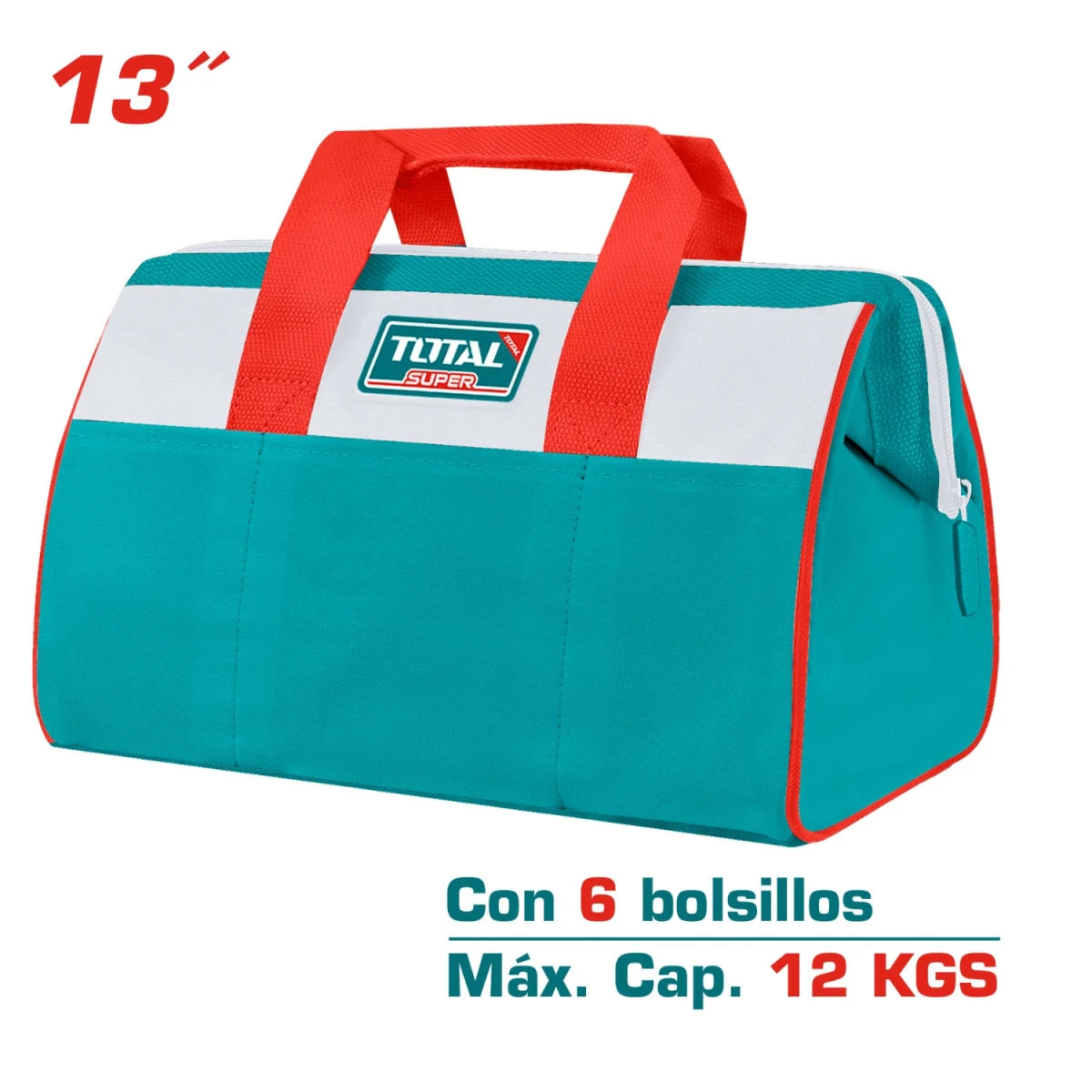THT261325 Maletin de lona 13'' 6 bolsillo total