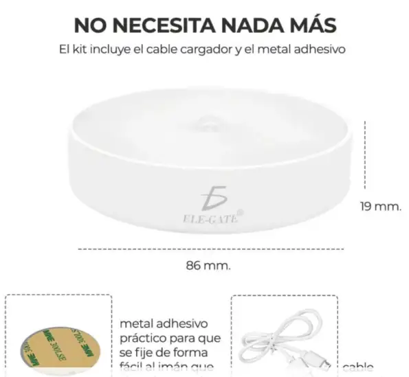 Luz De Cabecera O Pared Recargable  2