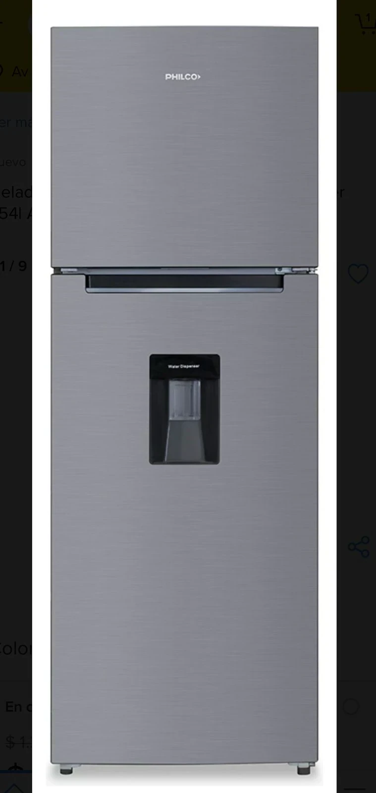 HELADERA PHILCO NO FROST 333LTS C/DISPENSER 2