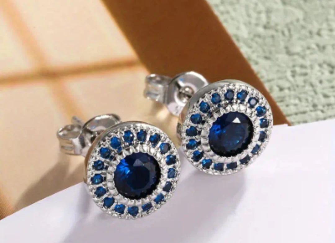 Aretes zafiro