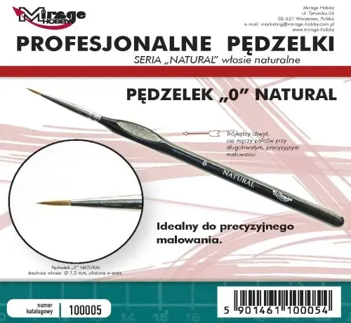PINCEL MIRAGE NATURAL nro. "0" - 100005