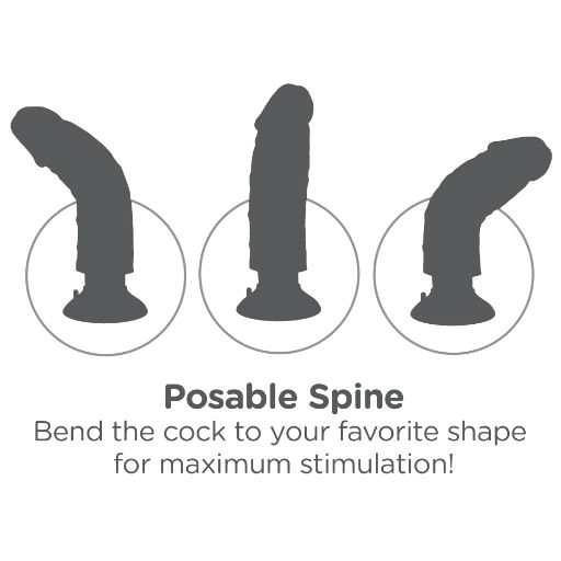 9" Vibrating Cock with Balls 3