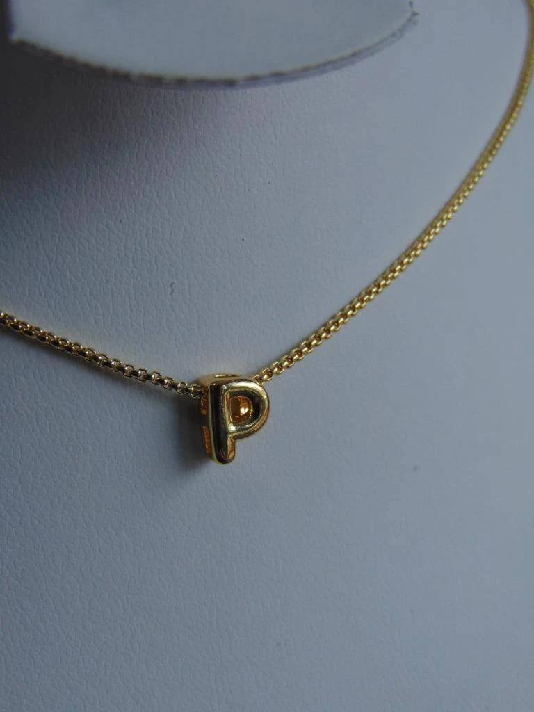 CADENA + DIJE DOR INICIAL MINI GLOBO P  2