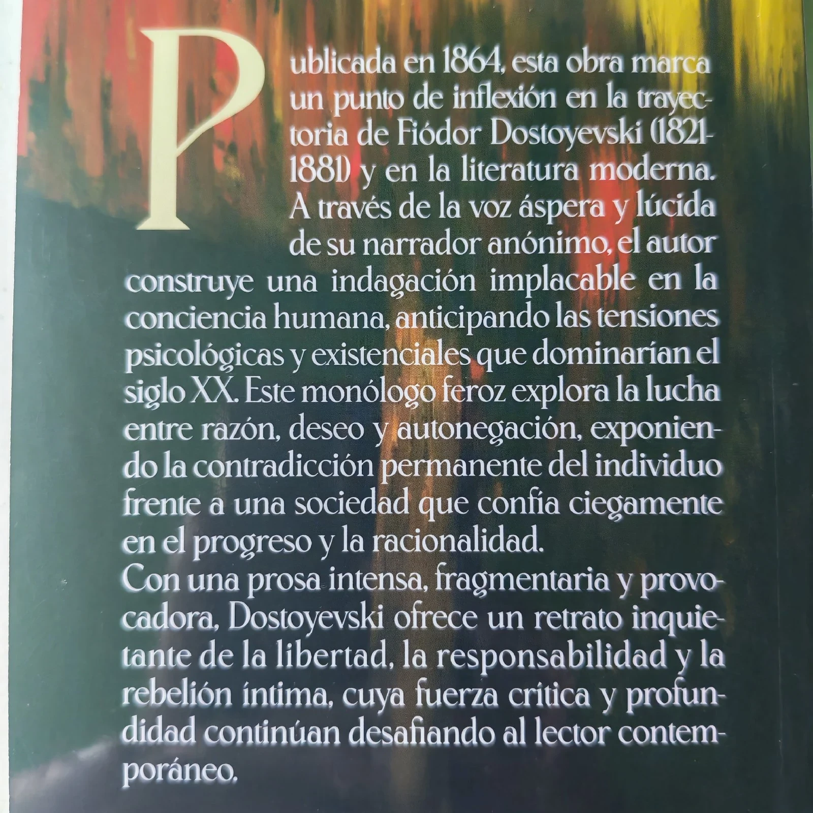 Memorias del subsuelo Fiódor Dostoyevski Nuevo  2