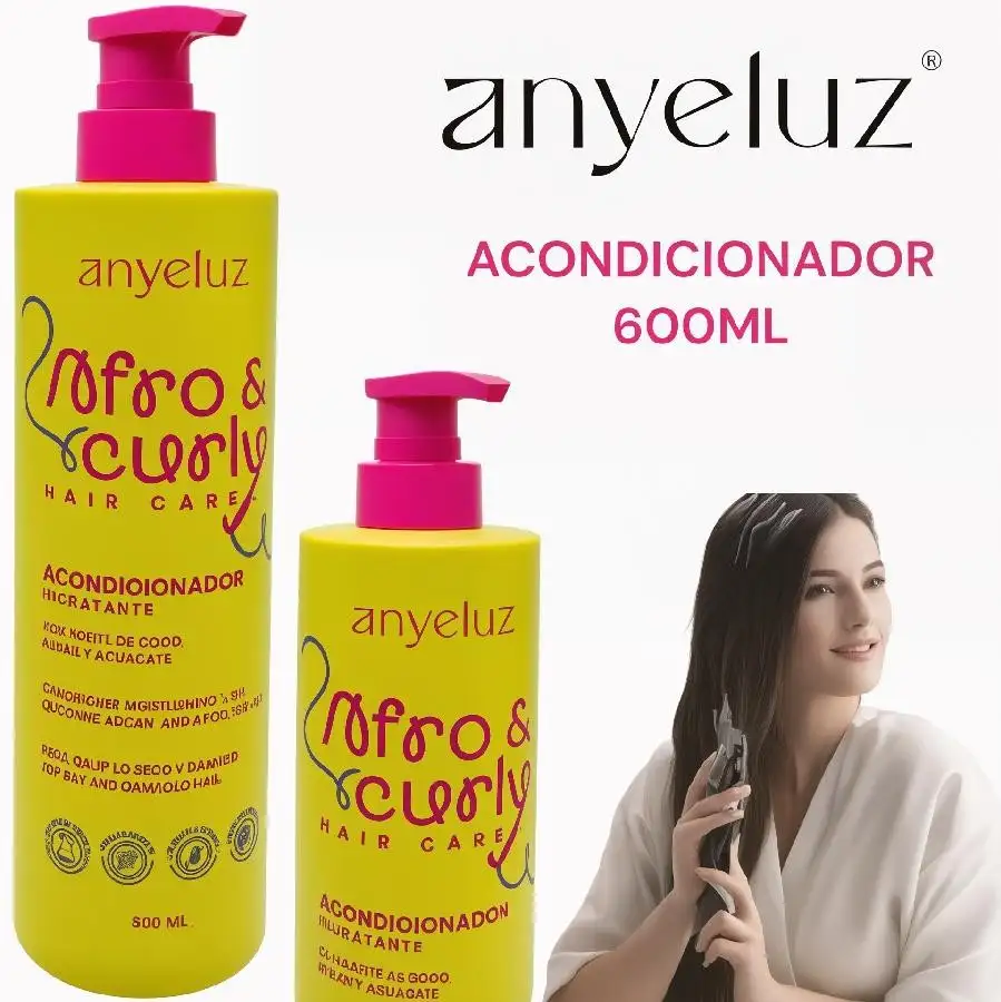 Acondicionador capilar afro & curly a base de aceite de coxo, argan y aguacate