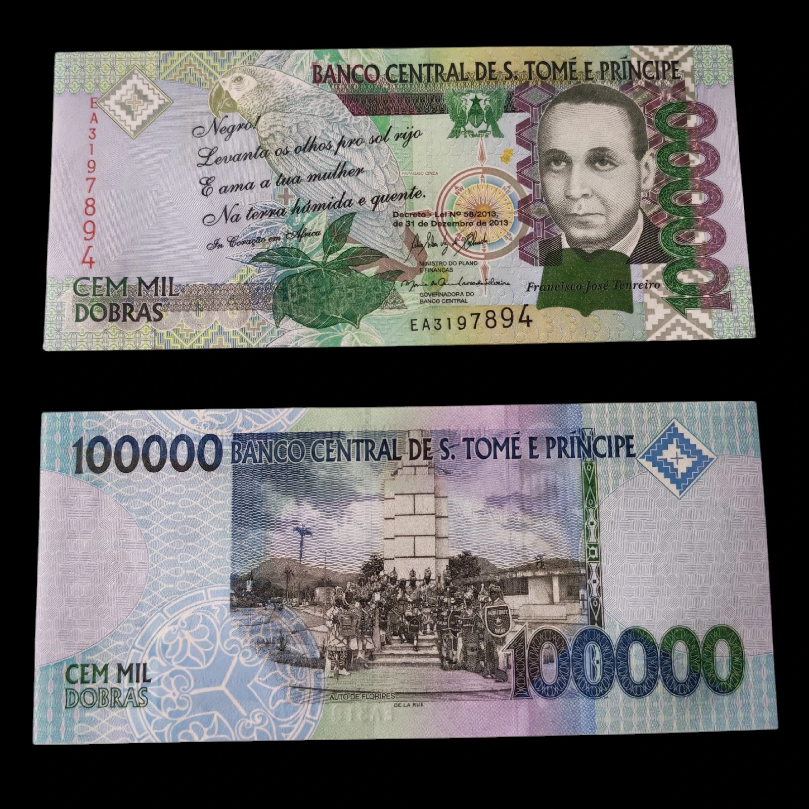 ° Saint Tomé y príncipe 100000 Dobras UNC