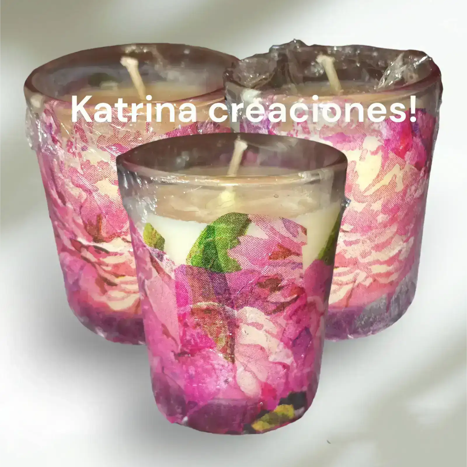 Velas para masajes con aceites esenciales naturales.