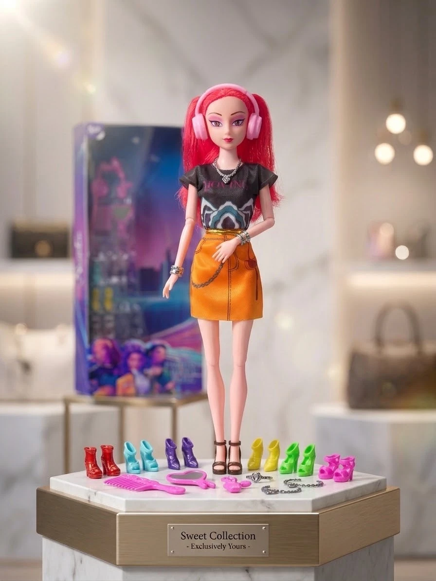 MUÑECA ARTICULADA KPOP CON ACCESORIOS 