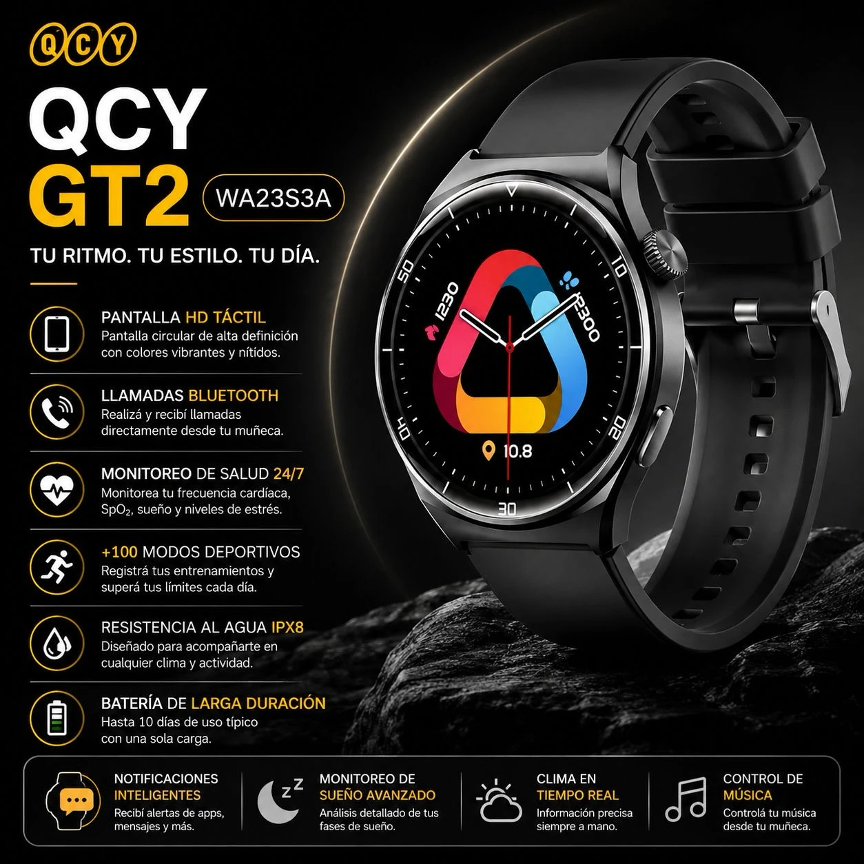 Smartwatch qcy gt2 wa23s3a