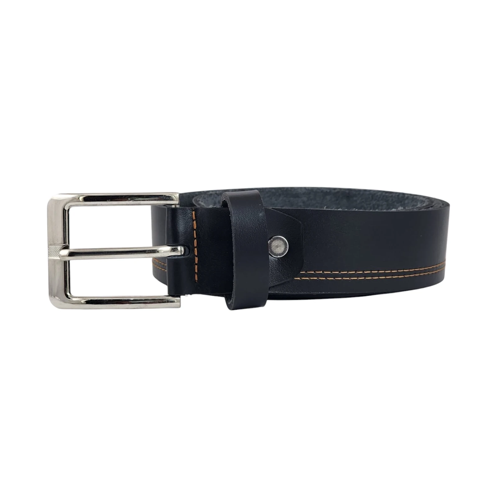 Faja formal hebilla nickel costura dorada  2
