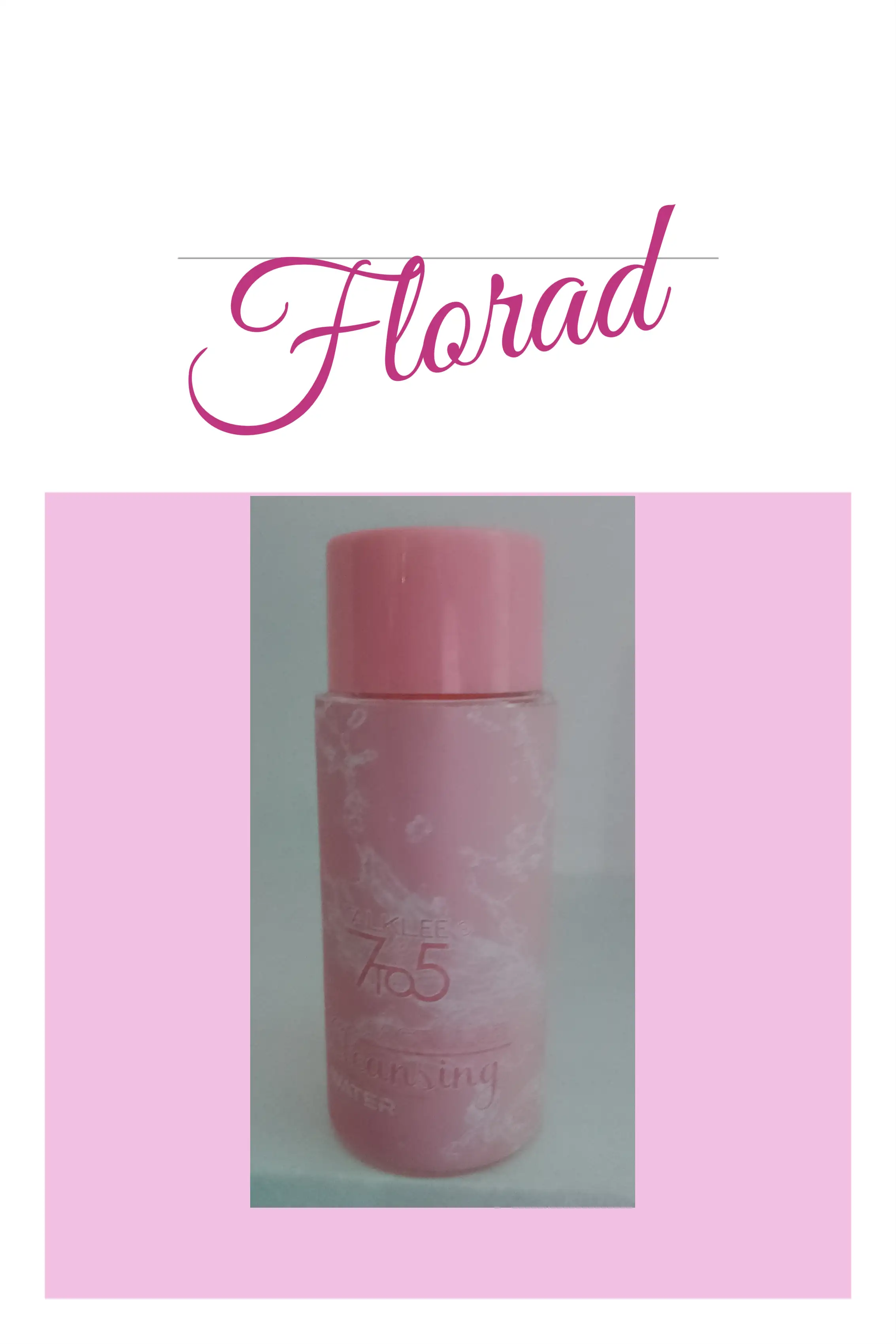 Agua micelar 