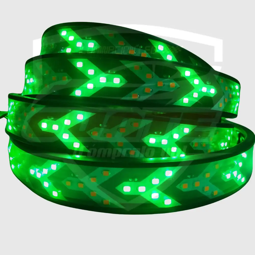 TIRA LED TRASERA O DE BAUL VERDE/AMARILLO  4