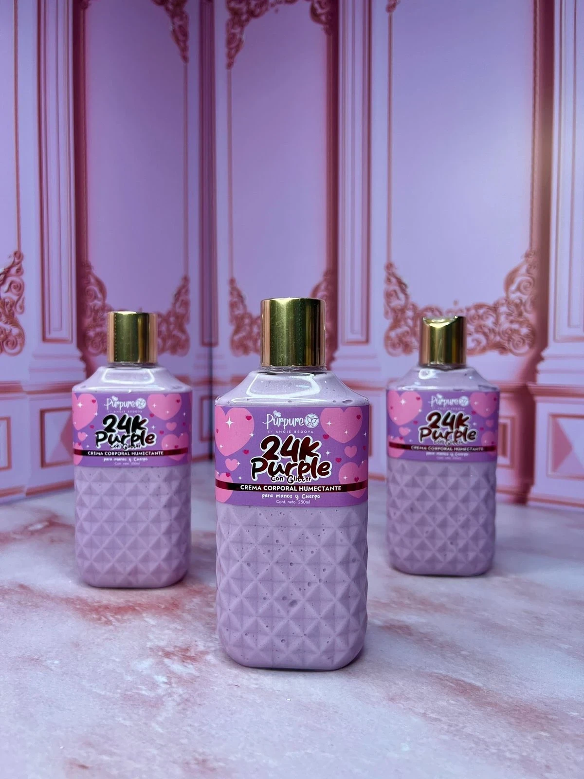 Crema Destellos 24k Girlboss Morada 