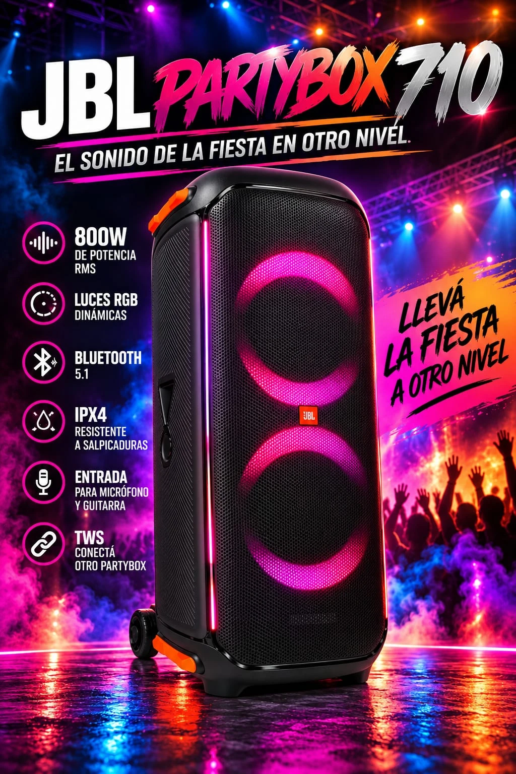 Parlante JBL Party box 710 