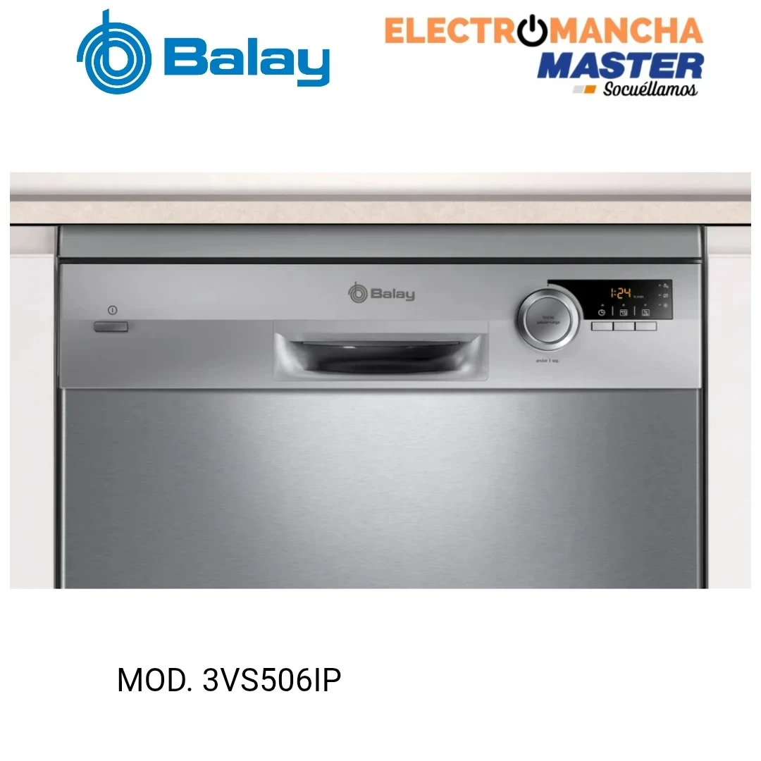 LAVAVAJILLAS BALAY 3VS506IP INOX ANTIHUELLAS E 2