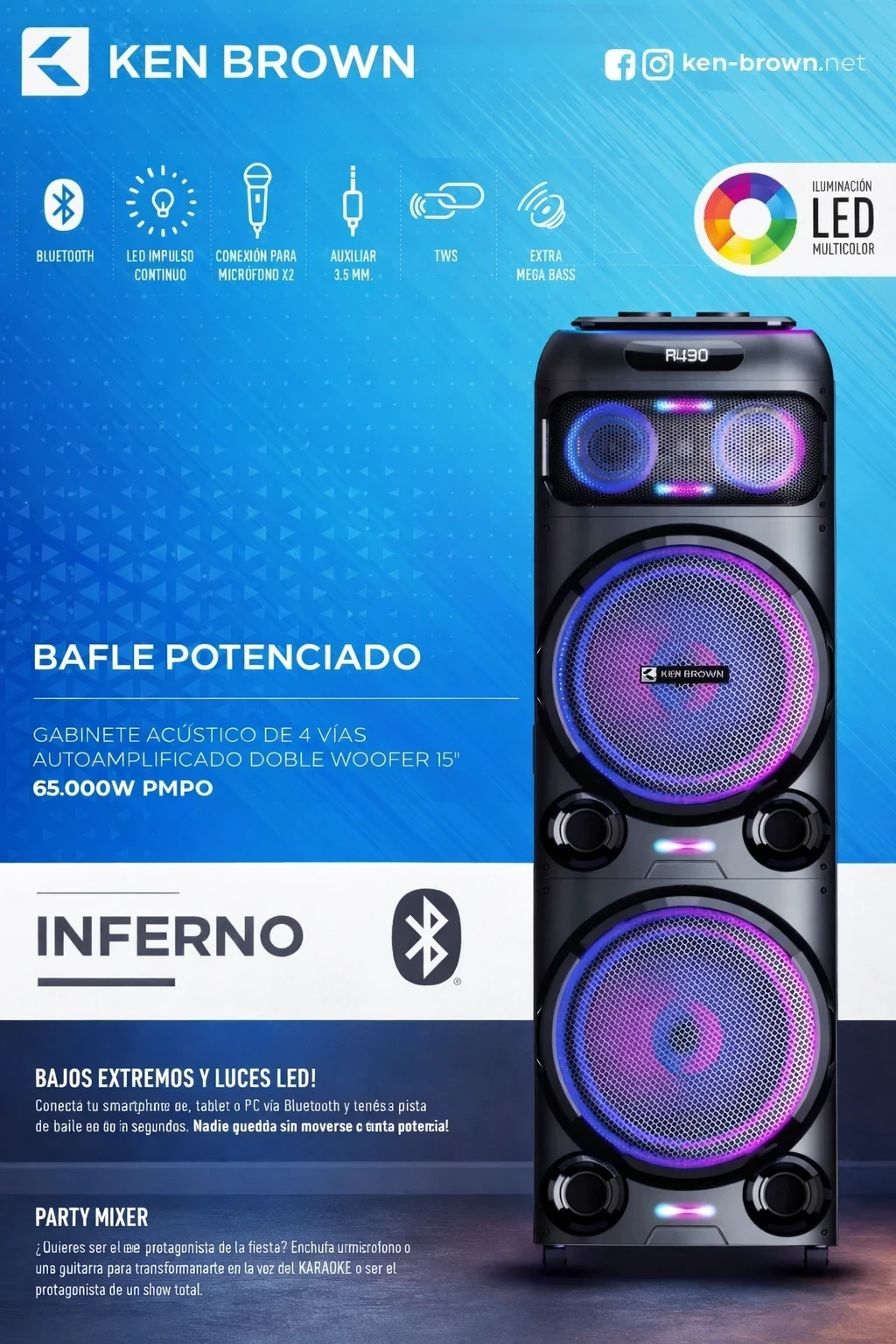 Parlante Ken Brown Inferno