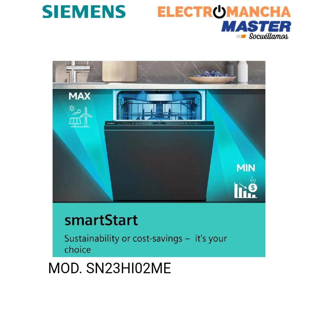 LAVAVAJILLAS SIEMENS IQ300 SN23HI02ME INOX 14 CUB. CLASE D  7