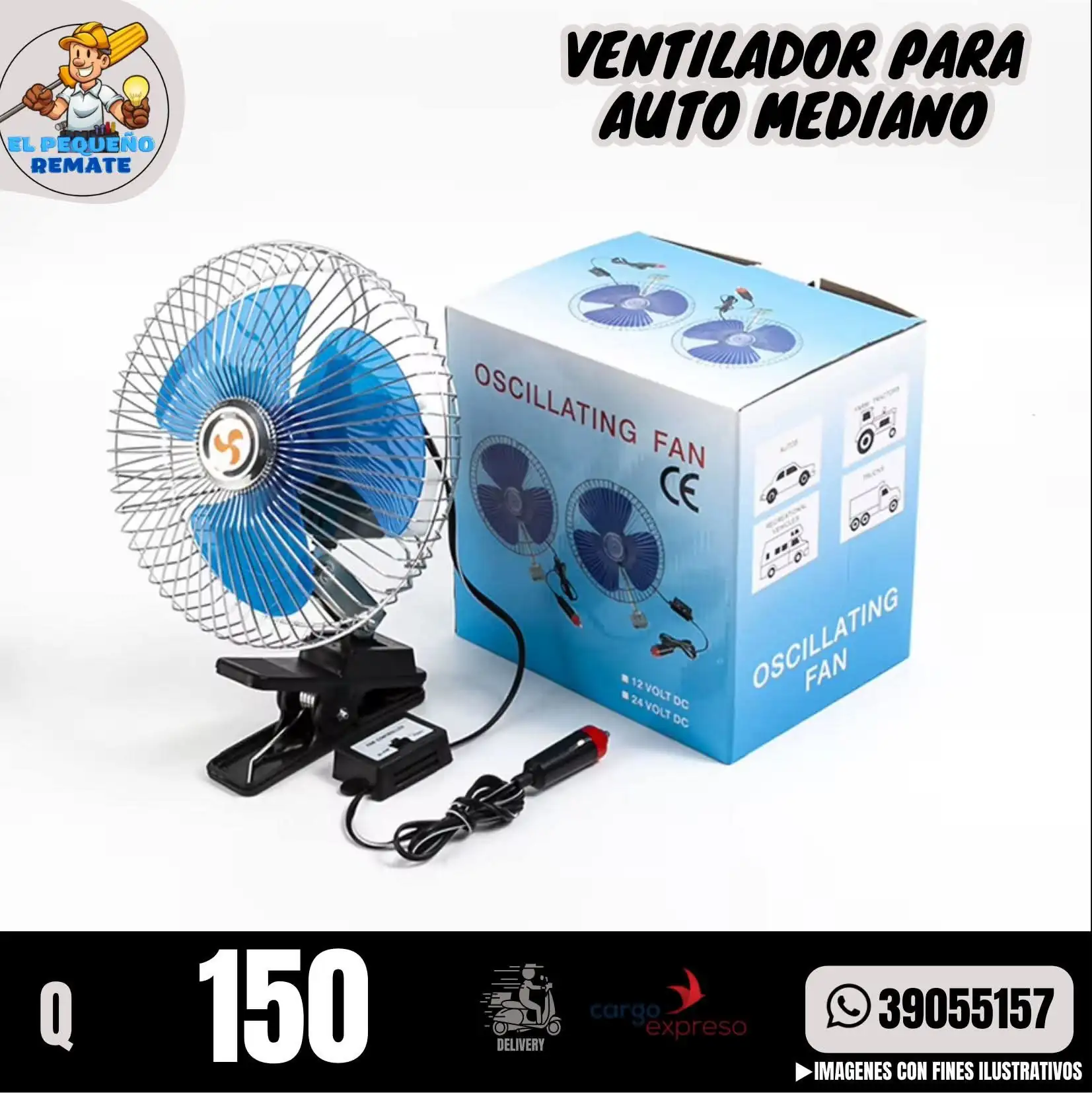 VENTILADOR DE CARRO GRANDE 3