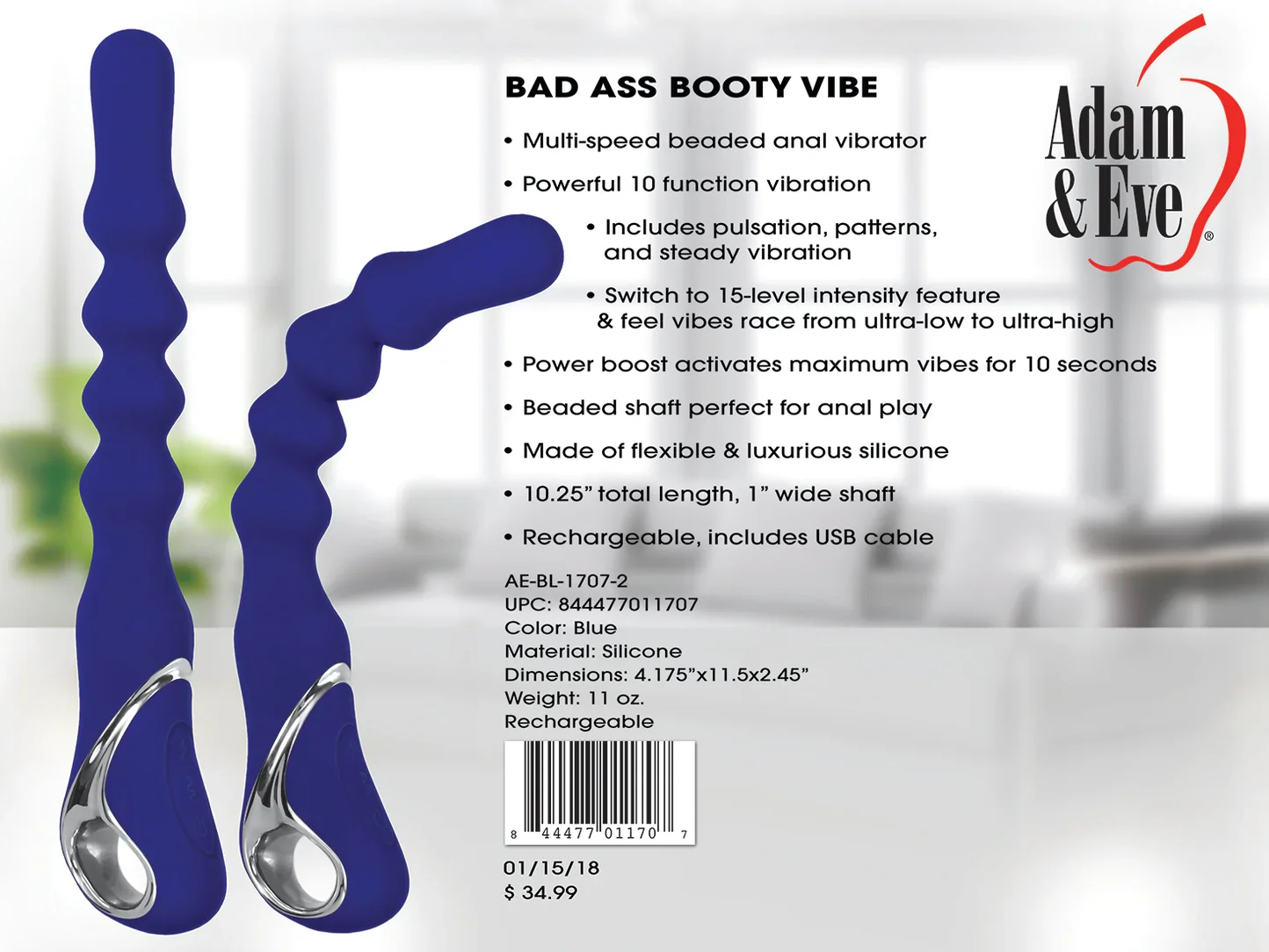 Adam & Eve Bad Ass Booty Ultra Flexible 3