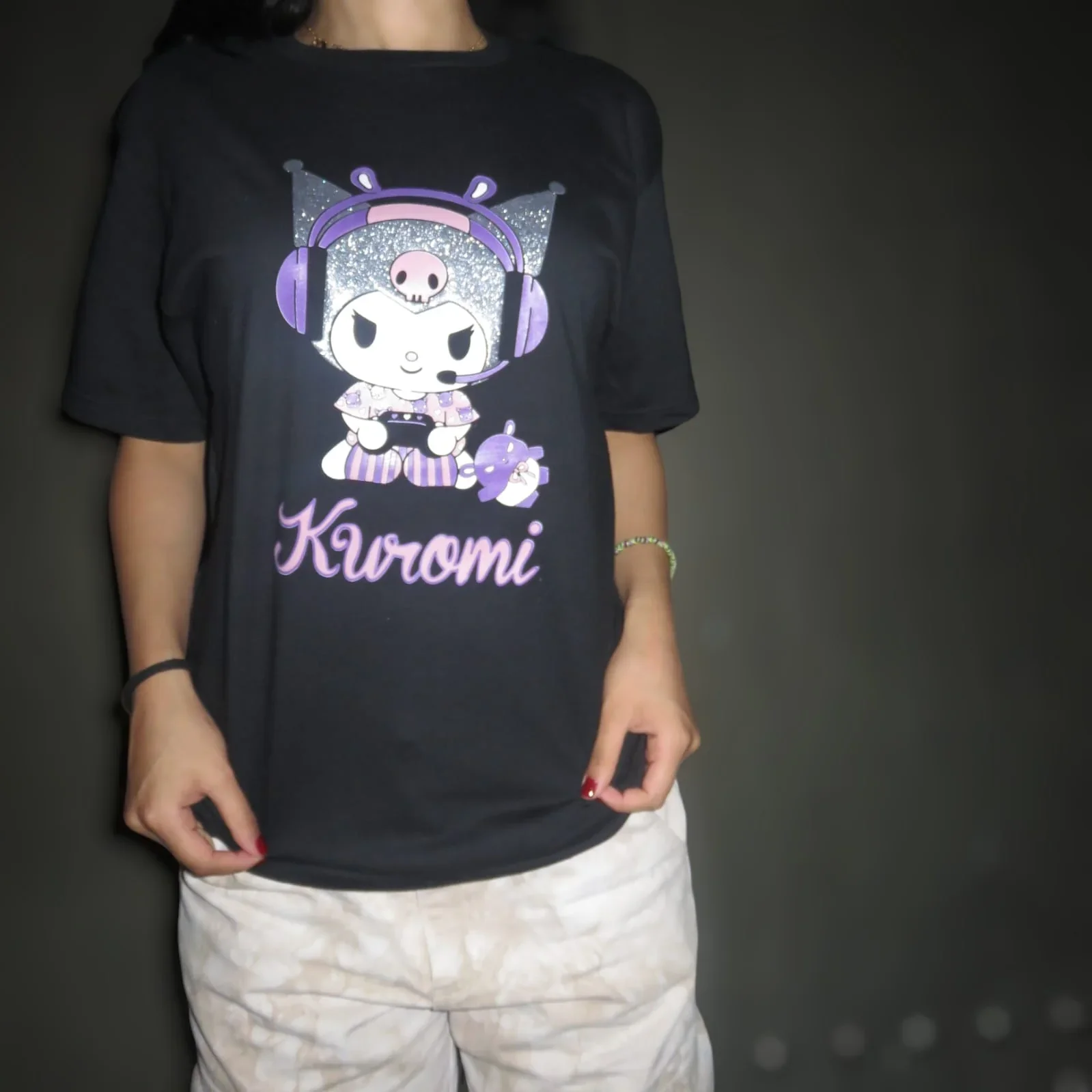 Playera de Kuromi gamer con efecto 2